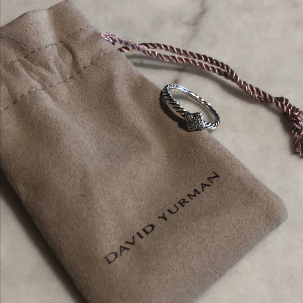 David Yurman Quatrefoil Ring with Diamonds - 7